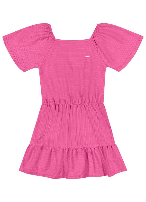 Elian - Vestido Infantil Menina Manga Curta Elian Rosa 2