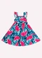 Kyly - Vestido Infantil Menina Melancia Branco - variação: Azul Marinho