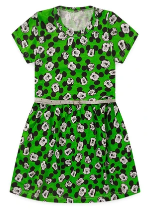 Rosa Azul - Vestido Infantil Menina Mickey Iaia Verde - ROSA AZUL