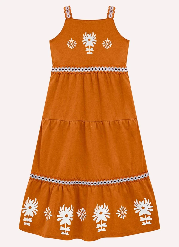 Nanai - Vestido Infantil Menina Midi Amarelo 3
