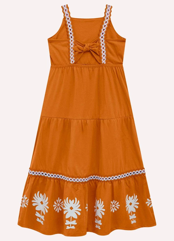 Nanai - Vestido Infantil Menina Midi Amarelo 4