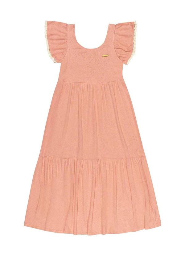 Colorittá Vestido Infantil Menina Midi Renda Colorittá Rosa