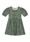 Brandili Mundi - Vestido Infantil Menina Mini Florzinhas Verde - variação: Verde