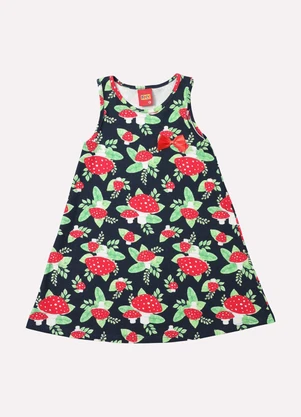 Kyly - Vestido Infantil Menina Natureza Azul - KYLY