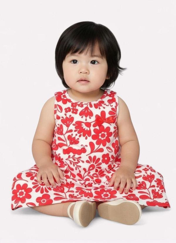 Kyly - Vestido Infantil Menina Natureza Branco 2