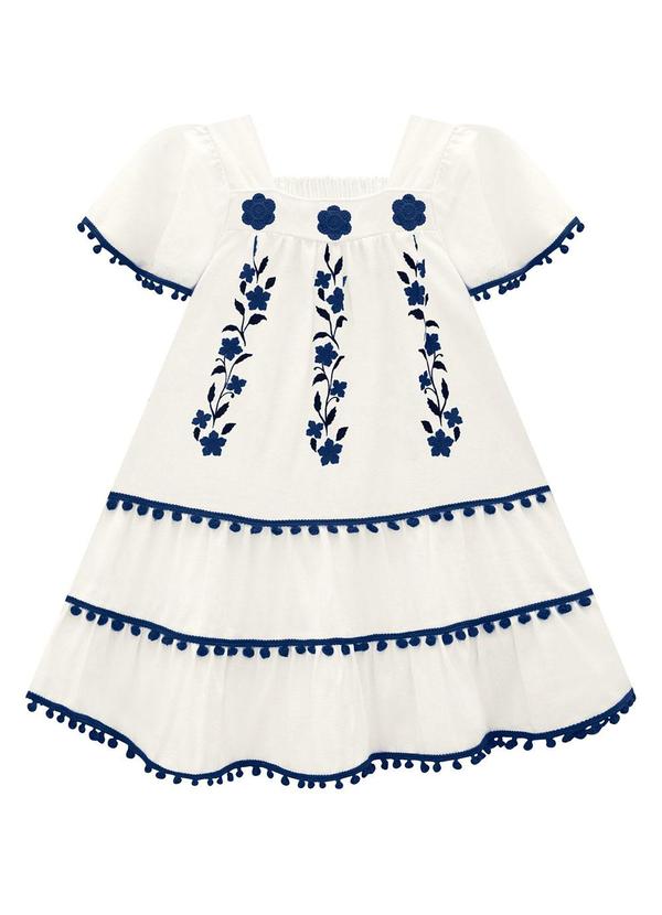 Nanai - Vestido Infantil Menina Off White 2