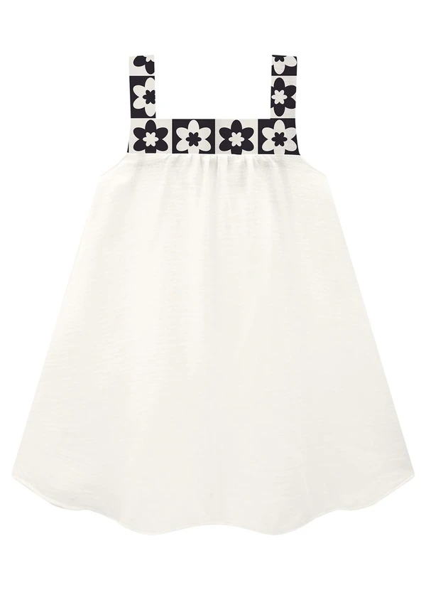 Milon - Vestido Infantil Menina Off White 2