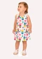 Kyly - Vestido Infantil Menina Picolés Branco - variação: Branco