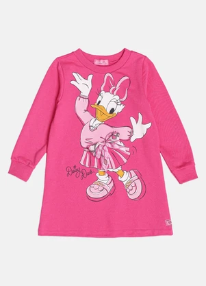 Momi - Vestido Infantil Menina Pink da Daisy Duck - MOMI