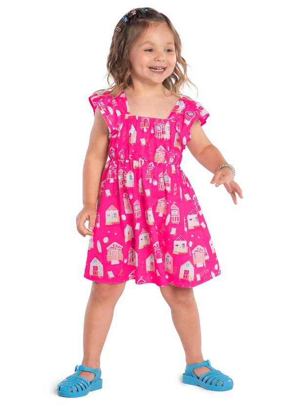 Kyly - Vestido Infantil Menina Pink