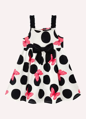 Kyly - Vestido Infantil Menina Póa Off White - KYLY