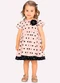 Milon - Vestido Infantil Menina Poá Rosa - variação: Rosa