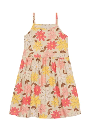 Brandili - Vestido Infantil Menina Praiano Bege - BRANDILI