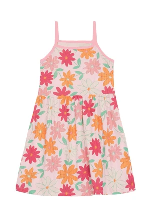 Brandili - Vestido Infantil Menina Praiano Rosa - BRANDILI
