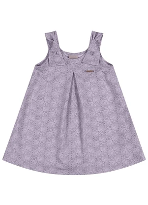 Colorittá - Vestido Infantil Menina Prega Roxo - COLORITTÁ