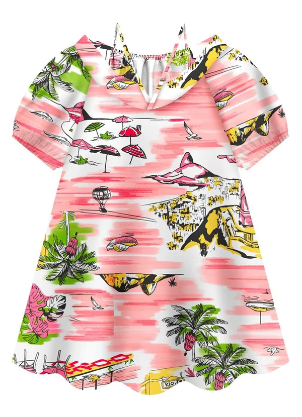 Nanai - Vestido Infantil Menina Rosa