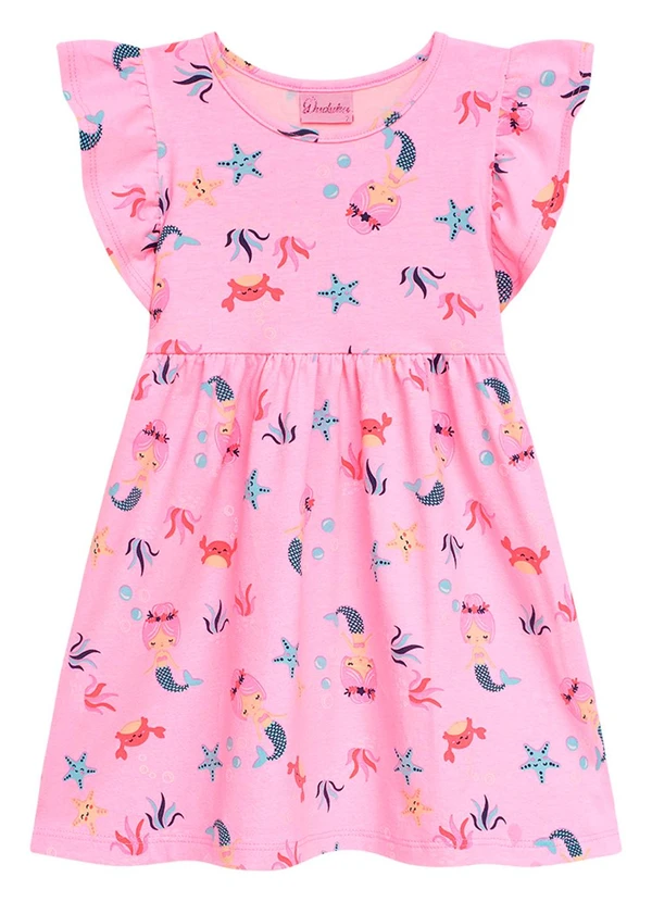 Duduka - Vestido Infantil Menina Rosa 2