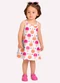 Kyly - Vestido Infantil Menina Sorvetes Azul - variação: Branco