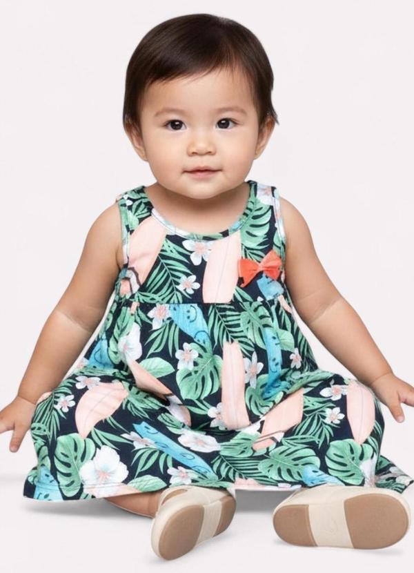 Kyly - Vestido Infantil Menina Surf Azul 2