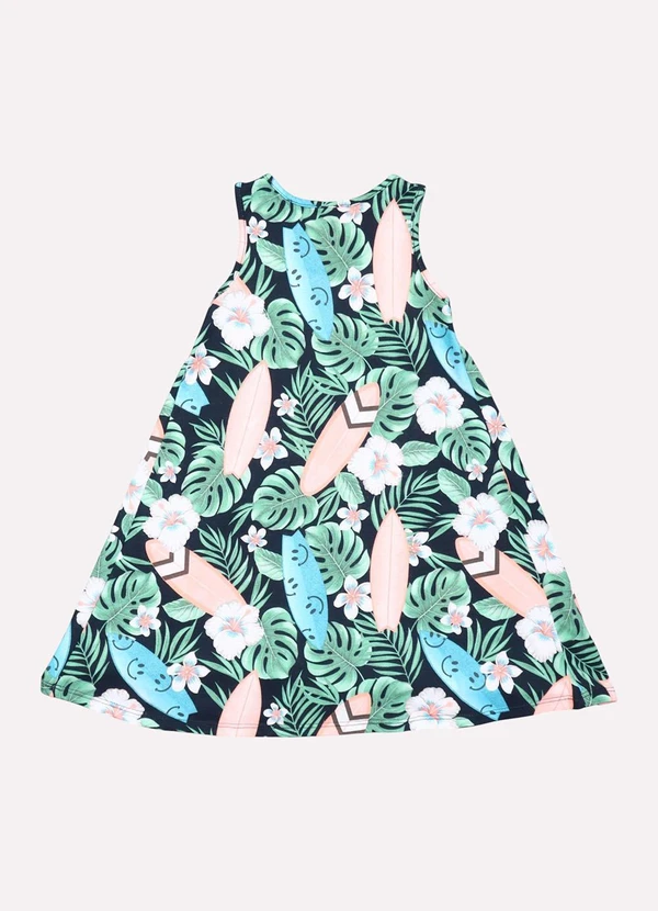 Kyly - Vestido Infantil Menina Surf Azul 3