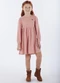 Pulla Bulla - Vestido Infantil Menina Tecido Canelado Preto - variação: Rosa
