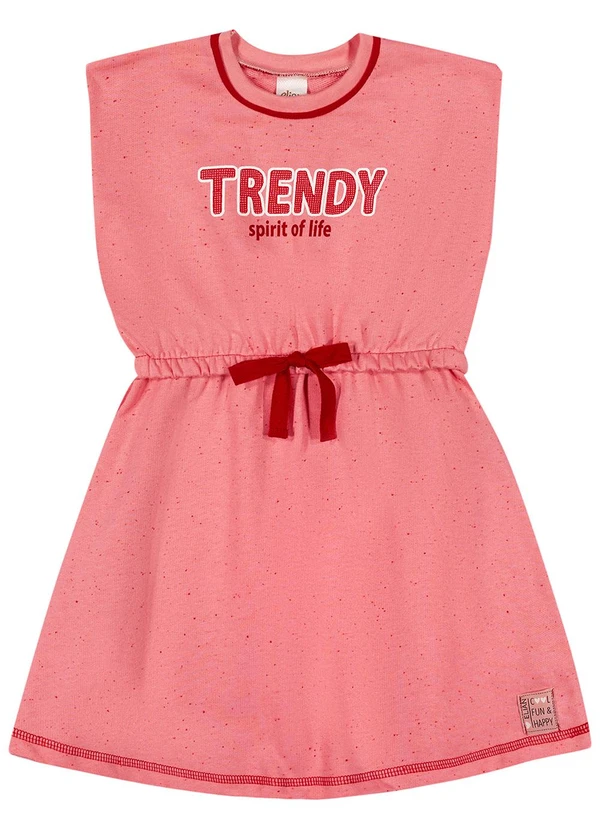 Elian - Vestido Infantil Menina Trendy Elian Rosa