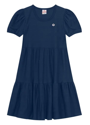 Brandili Vestido Infantil Menina Três Marias Azul