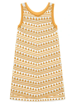 Nanai - Vestido Infantil Menina Tricot Amarelo - NANAI