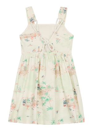 Mundi - Vestido Infantil Menina Tropical Verde - MUNDI