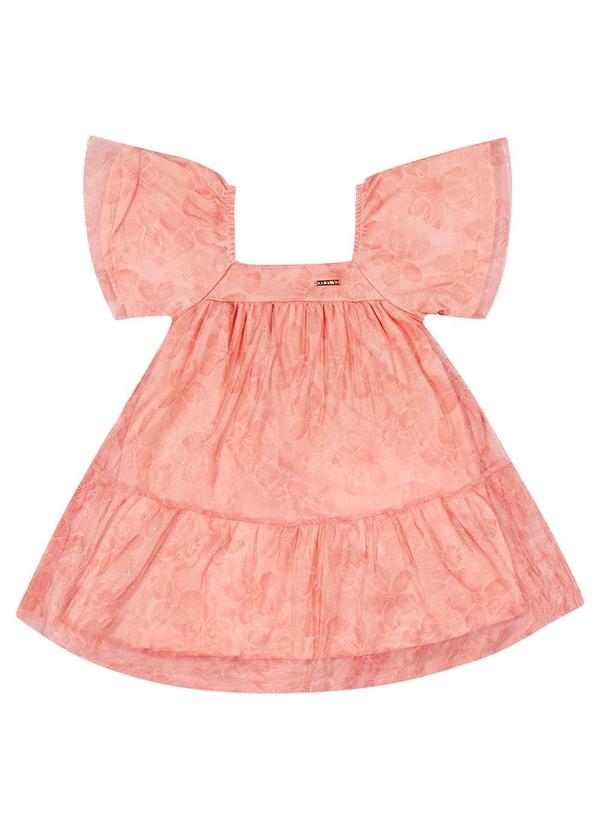 Colorittá - Vestido Infantil Menina Tule Colorittá Rosa