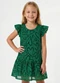 Elian - Vestido Infantil Menina Tule Corações Verde - variação: Verde