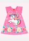 Kyly - Vestido Infantil Menina Unicórnio Verde - variação: Rosa