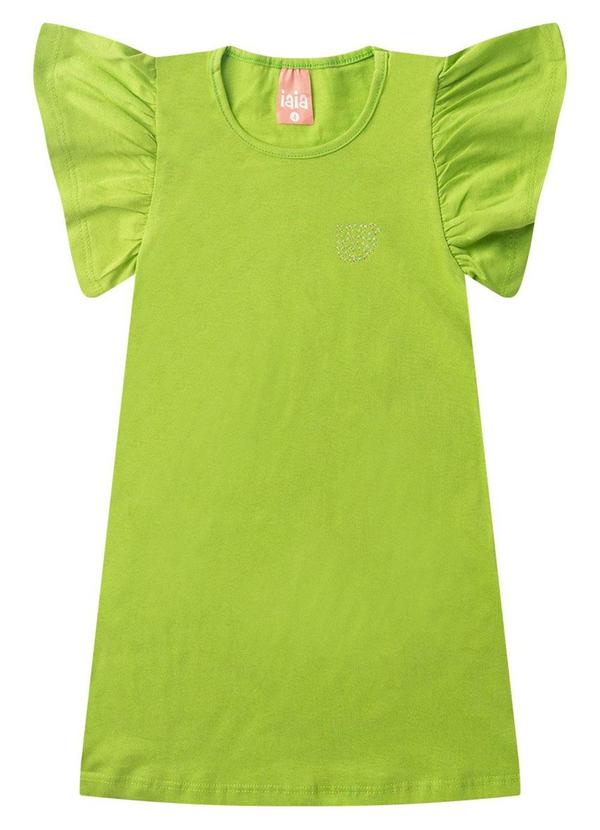 Rosa Azul - Vestido Infantil Menina Ursinho Iaia Verde