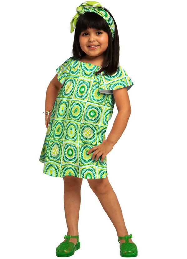 Nanai - Vestido Infantil Menina Verde