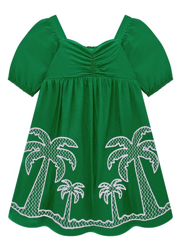 Nanai - Vestido Infantil Menina Verde