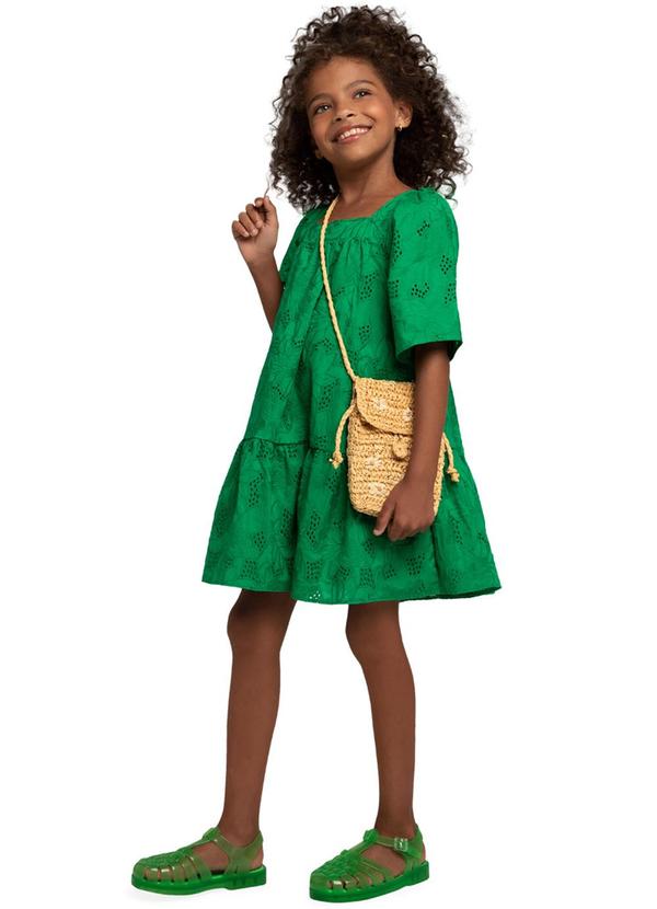 Nanai - Vestido Infantil Menina Verde