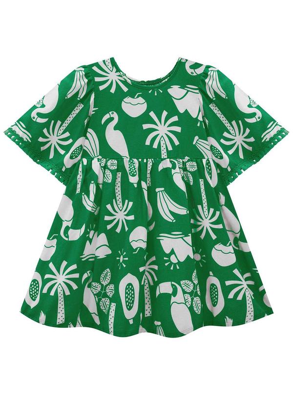Nanai - Vestido Infantil Menina Verde