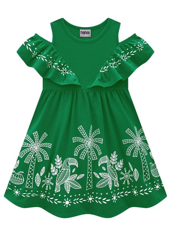 Nanai - Vestido Infantil Menina Verde