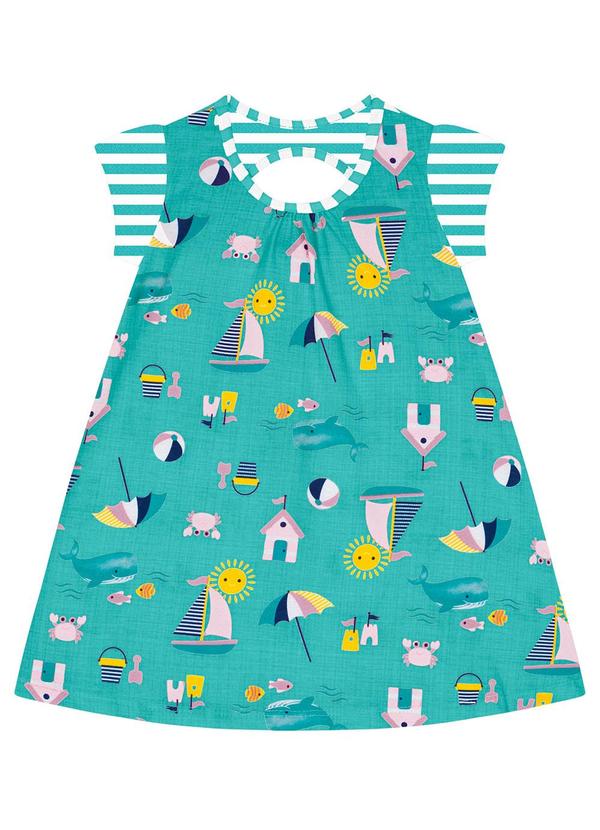 Kyly - Vestido Infantil Menina Verde