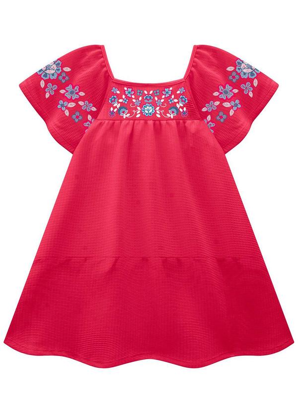 Nanai - Vestido Infantil Menina Vermelho