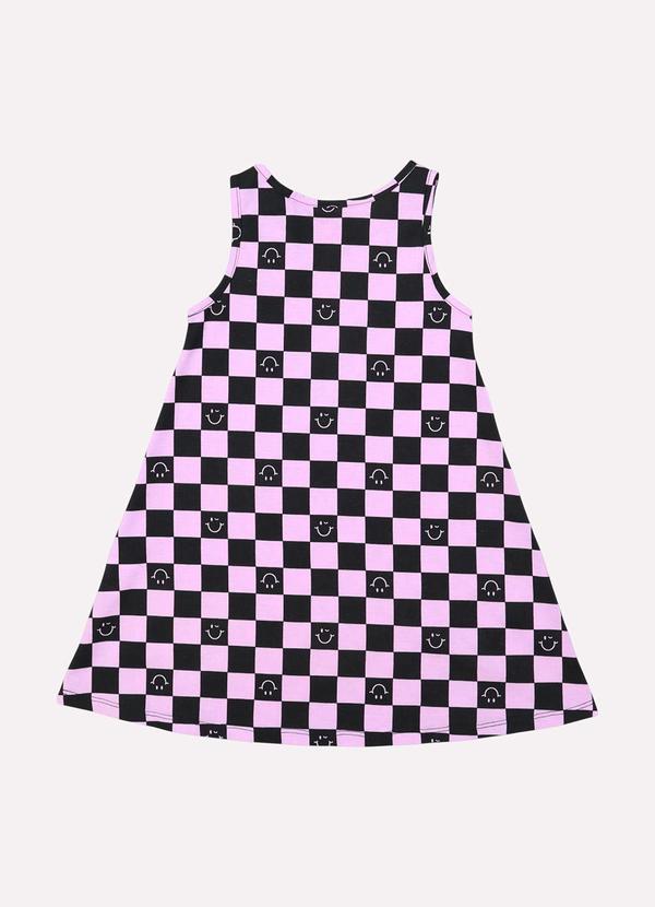 Kyly - Vestido Infantil Menina Xadrez Preto 3