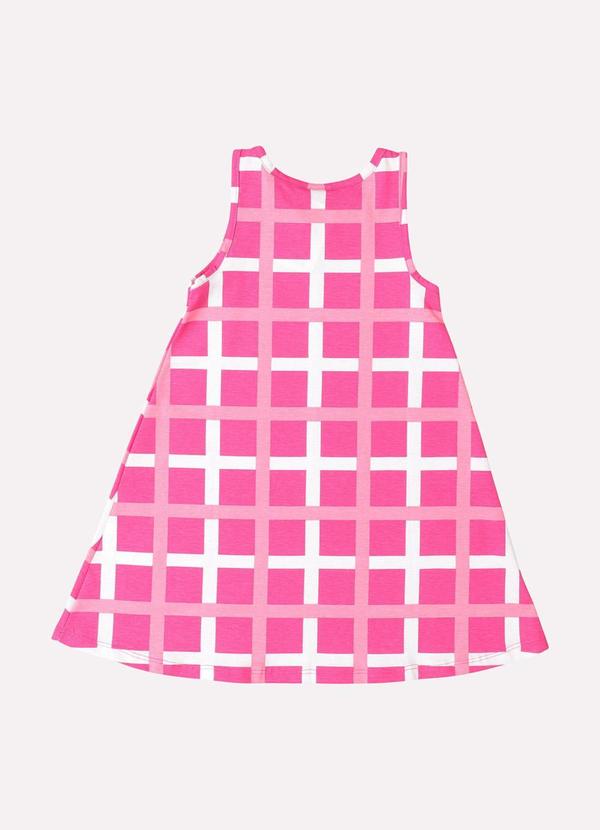 Kyly - Vestido Infantil Menina Xadrez Rosa 3