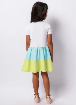 Torra - Vestido Infantil Meninas Super Poderosas Branco - TORRA