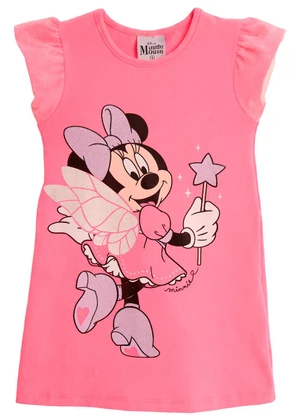 Brandili - Vestido Infantil Minnie com Tule e Glitter - BRANDILI