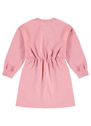 Guloseima - Vestido Infantil Moletom sem Felpa Rosa - GULOSEIMA