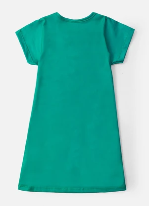 Laluna - Vestido Infantil My Best Friends Meow Verde - LALUNA