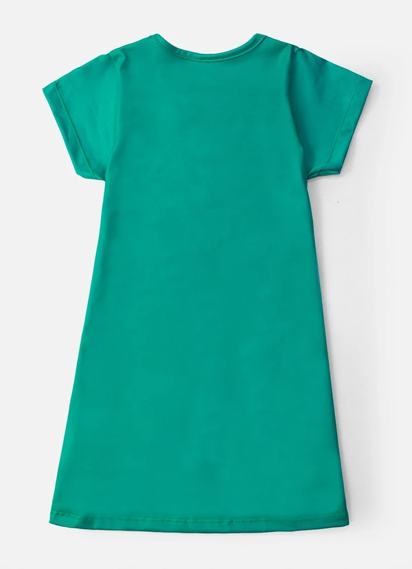 Laluna - Vestido Infantil My Best Friends Meow Verde 2