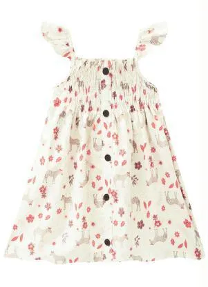Milon - Vestido Infantil Off White - MILON