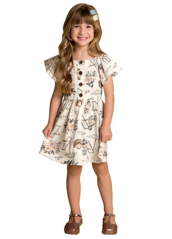 Milon - Vestido Infantil Off White 1