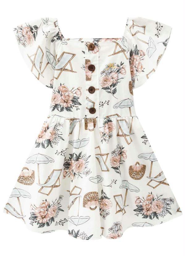 Milon - Vestido Infantil Off White 2